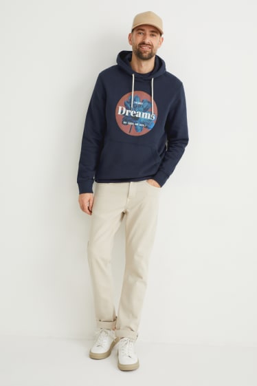 Hombre - Sudadera con capucha - azul oscuro