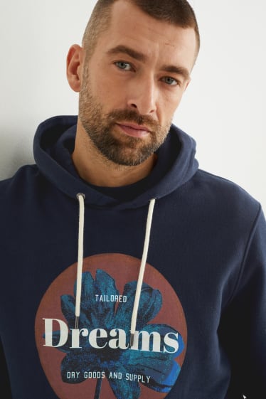 Hombre - Sudadera con capucha - azul oscuro
