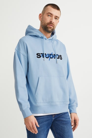 Hombre - Sudadera con capucha - azul claro