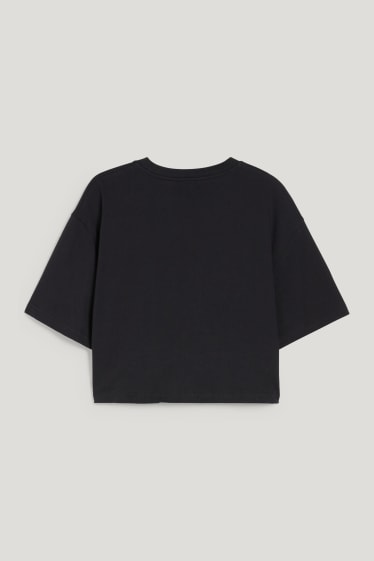 Exklusiv Online - CLOCKHOUSE - Crop T-Shirt - schwarz