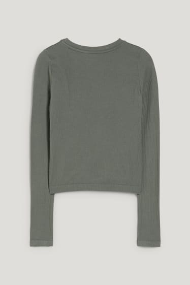 Exclusief online - CLOCKHOUSE - korte longsleeve - groen