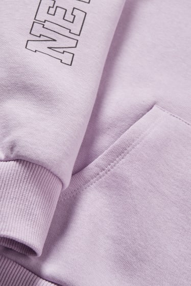 Filles - Sweat à capuche - violet clair