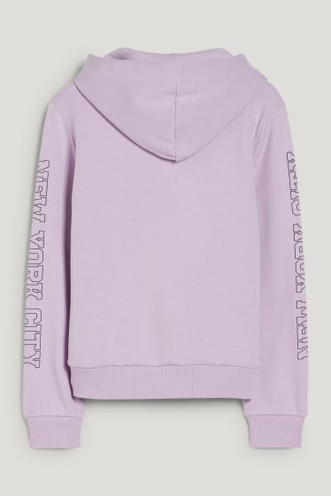 Filles - Sweat à capuche - violet clair