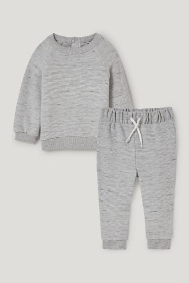 Exclu web - Ensemble pour bébé - 2 pièces - gris