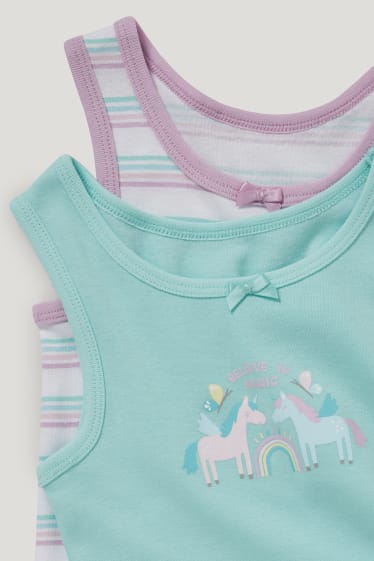 Toddler Girls - Multipack of 2 - vest - mint green