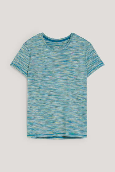 Donna - T-shirt sportiva - fitness - 4 Way Stretch - verde