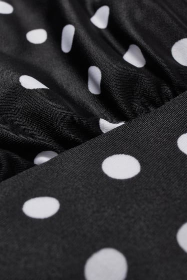 Dona - Calces de biquini - high waist - LYCRA® XTRA LIFE™ - de llunes - negre