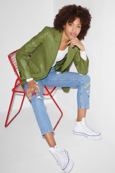 Clockhouse Girls - CLOCKHOUSE - blazer - similpelle - verde