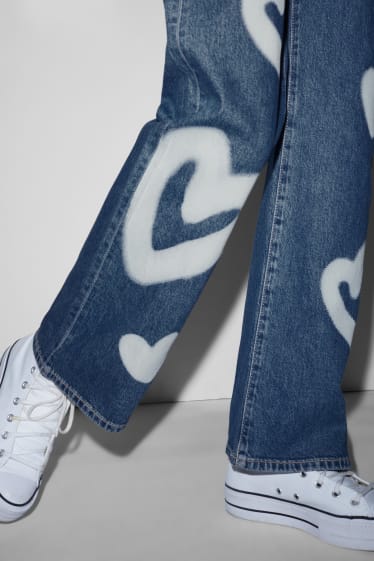 Clockhouse femme - CLOCKHOUSE- loose fit jean - high waist - jean bleu