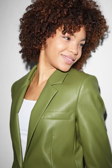 Clockhouse Girls - CLOCKHOUSE - blazer - similpelle - verde