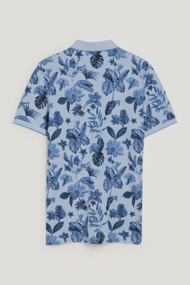 Herren - Poloshirt - blau