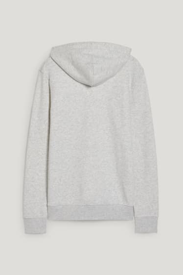 Hombre - Sudadera con capucha - gris claro jaspeado