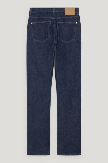 Femei - Straight jeans - talie înaltă - LYCRA® - denim-albastru închis