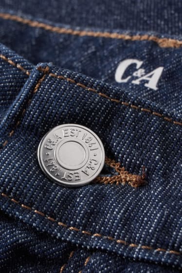 Femei - Straight jeans - talie înaltă - LYCRA® - denim-albastru închis