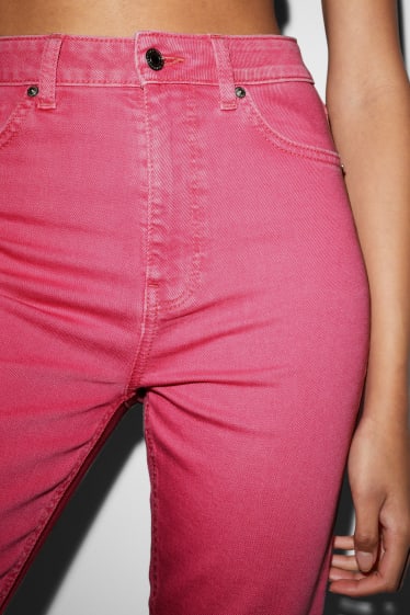Clockhouse femme - CLOCKHOUSE - mom jean - high waist - rose