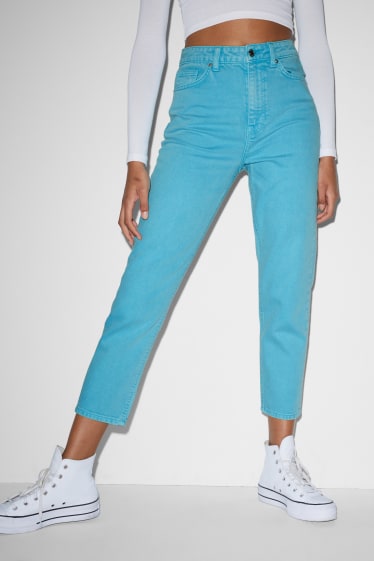 Clockhouse Girls - CLOCKHOUSE - Mom Jeans - High Waist - türkis