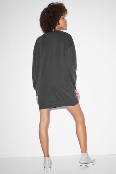 Clockhouse femme - CLOCKHOUSE - robe en molleton - noir
