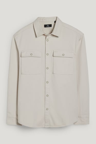 Clockhouse nen - Camisa - relaxed fit - kent - beix clar