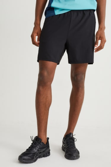 Herren - Funktions-Shorts - Flex - 4 Way Stretch - schwarz