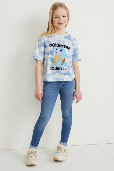 Bambine: - Pokémon - maglia a maniche corte - bianco / azzurro