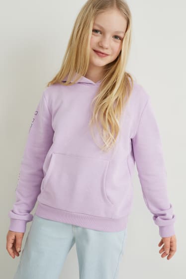 Filles - Sweat à capuche - violet clair