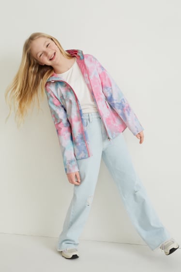 Filles - Veste souple à capuche - rose