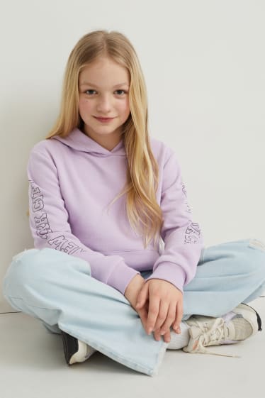 Filles - Sweat à capuche - violet clair