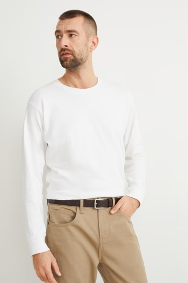Hommes - Ceinture en cuir - marron