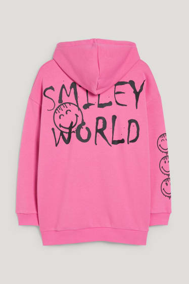 Exklusiv Online - CLOCKHOUSE - Hoodie - SmileyWorld® - pink