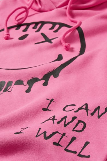 Exklusiv Online - CLOCKHOUSE - Hoodie - SmileyWorld® - pink