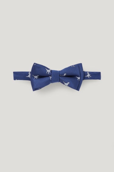 Garçons - Dinosaure - nœud papillon - bleu foncé