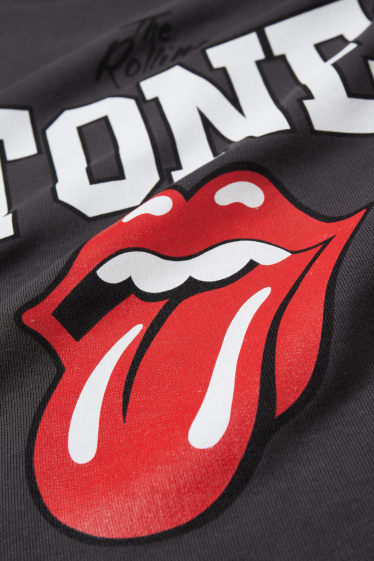 Clockhouse femme - CLOCKHOUSE - robe en molleton - Rolling Stones - gris foncé