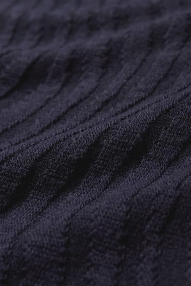 Dames - Longsleeve - donkerblauw