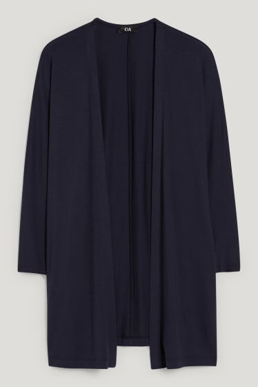 Damen - Basic-Strickjacke - dunkelblau