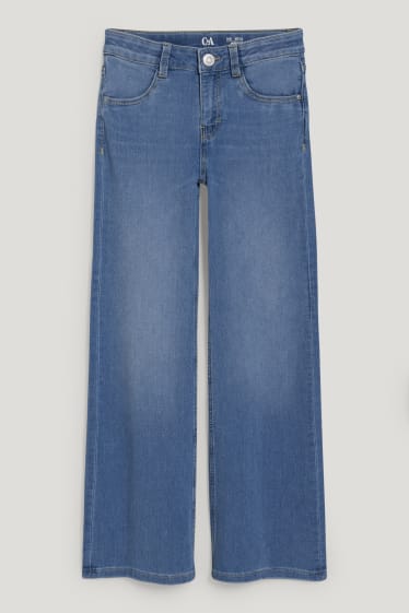 Nena - Wide leg jeans - texà blau clar