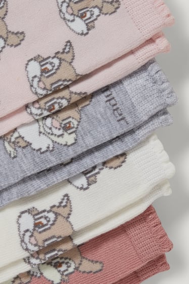 Baby Girls - Wielopak, 4 pary - Disney - skarpety niemowlęce z motywem - jasnoróżowy