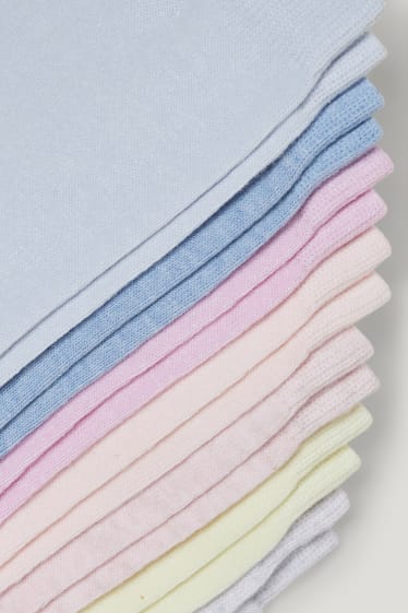 Femmes - Lot de 7 paires - chaussettes - bleu clair