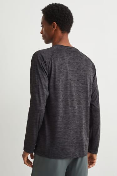 Pánské - Funkční tričko - tmavě šedý melír