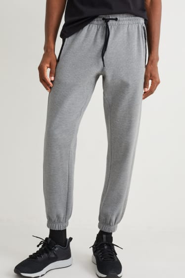 Hommes - Pantalon de jogging - gris clair chiné