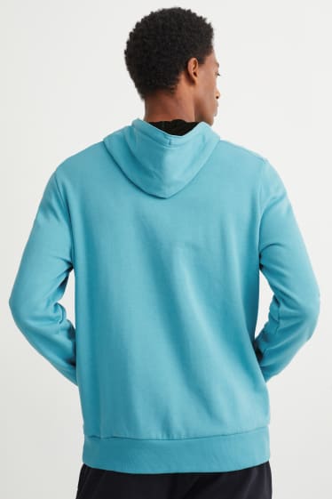 Mężczyźni - Bluza z kapturem - turkusowy