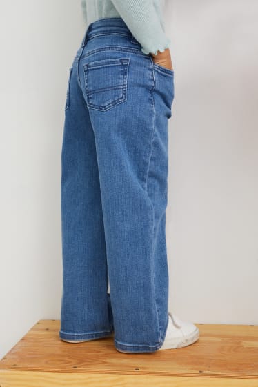 Nena petita - Wide leg jeans - texà blau
