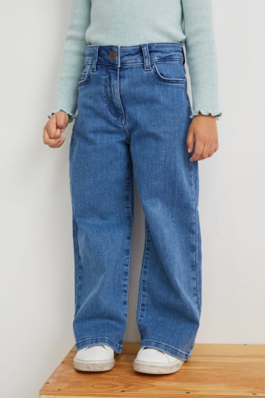 Nena petita - Wide leg jeans - texà blau