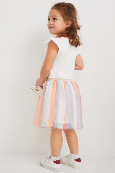 Toddler Girls - Unicorn - set - rochie și mască - 2 piese - alb