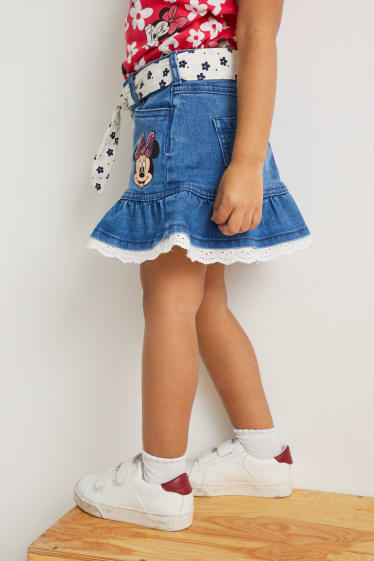 Nena petita - Minnie Mouse - faldilla texana - texà blau