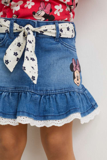 Nena petita - Minnie Mouse - faldilla texana - texà blau