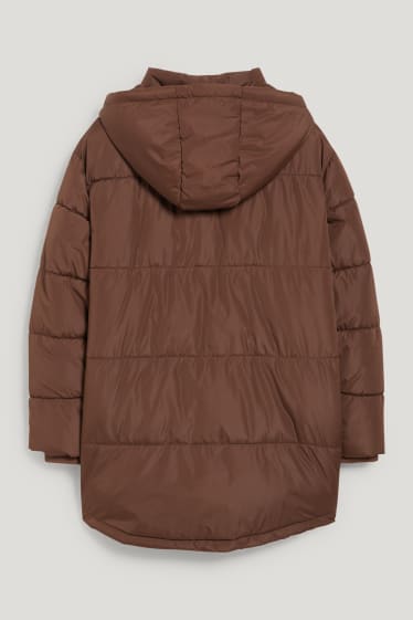 Damen XL - CLOCKHOUSE - Steppjacke mit Kapuze - braun