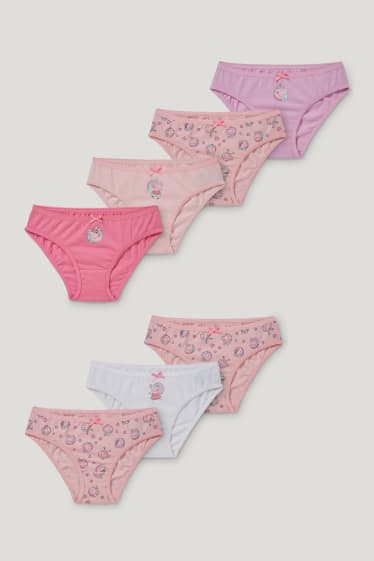Filles - Lot de 7 - Peppa Pig - culottes - rose