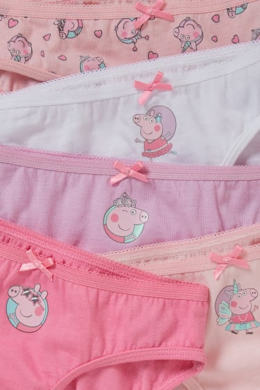 Filles - Lot de 7 - Peppa Pig - culottes - rose