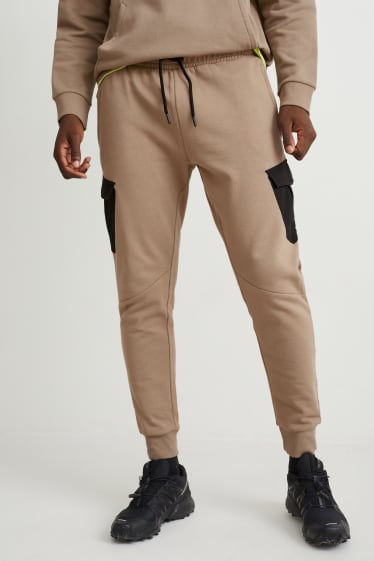 Hommes - Pantalon de jogging - gris-marron