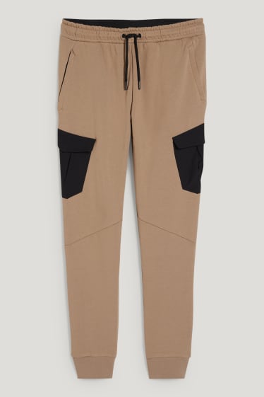 Hommes - Pantalon de jogging - gris-marron